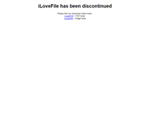 Tablet Screenshot of ilovefile.com